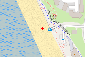 Map showing Llanelli