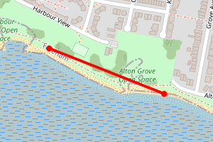 Map showing Portchester