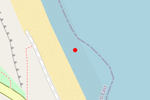 Map showing Seaham Beach