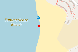 Map showing Summerleaze