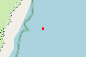 Map showing Ocean Bay (private beach)
