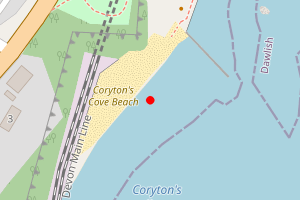 Map showing Dawlish - Coryton's Cove