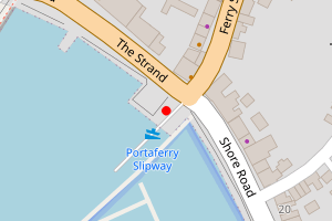Map showing Portaferry