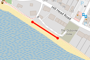 Map showing Hill Head