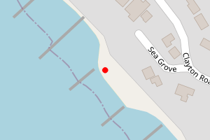 Map showing West Beach (west)