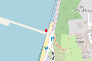 Map showing Totland Bay