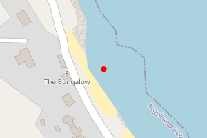 Map showing Shore Road Beach