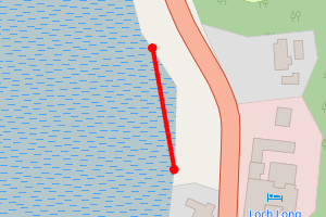 Map showing Arrochar Shore
