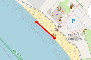 Map showing Birling Gap