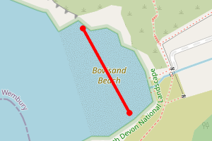 Map showing Fort Bovisand Beach