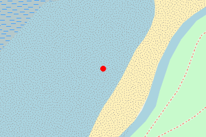 Map showing Long Rock - West