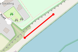 Map showing Kilkeel Harbour Beach - Manse Road