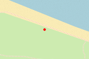 Map showing Bamburgh (Picnic Bay)