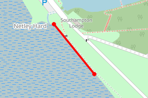 Map showing Netley - Sophie’s Pond, Victoria Road