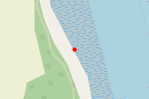 Map showing Connishead Priory Beach