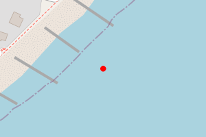 Map showing Selsey East Beach I