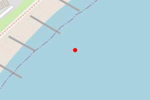 Map showing Selsey East Beach L
