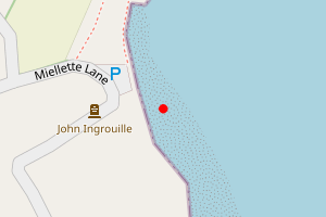 Map showing La Miellette