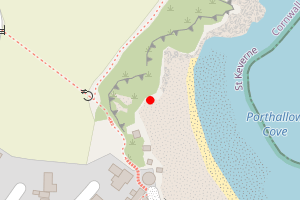 Map showing Porthallow