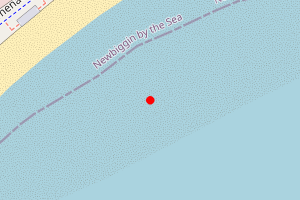 Map showing Newbiggin-by-the-Sea