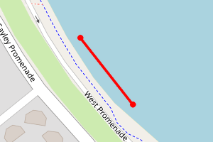 Map showing Colwyn Bay (West)