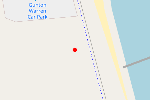 Map showing North Denes, Lowestoft